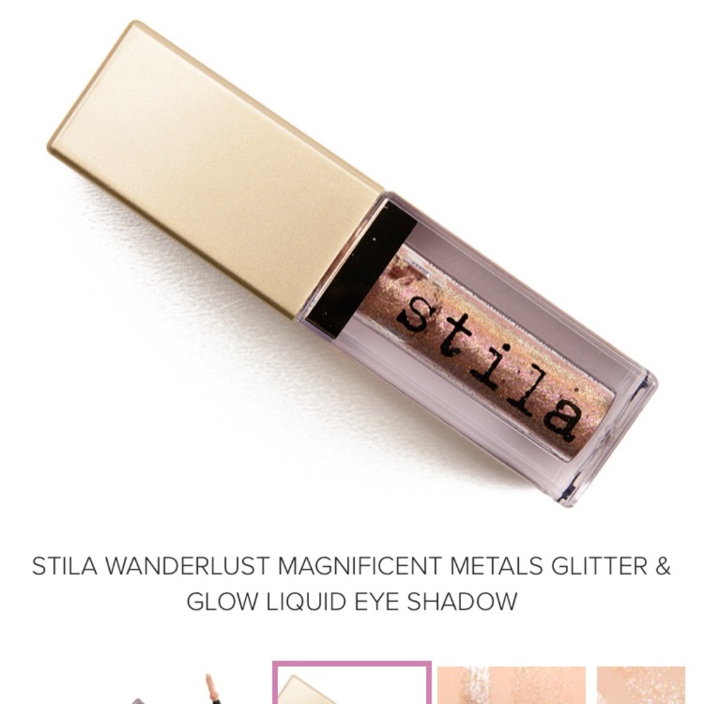 NEW Stila Glitter & Glow Liquid Eye Shadow Wanderlust 0.153 fl oz Full Size NIB